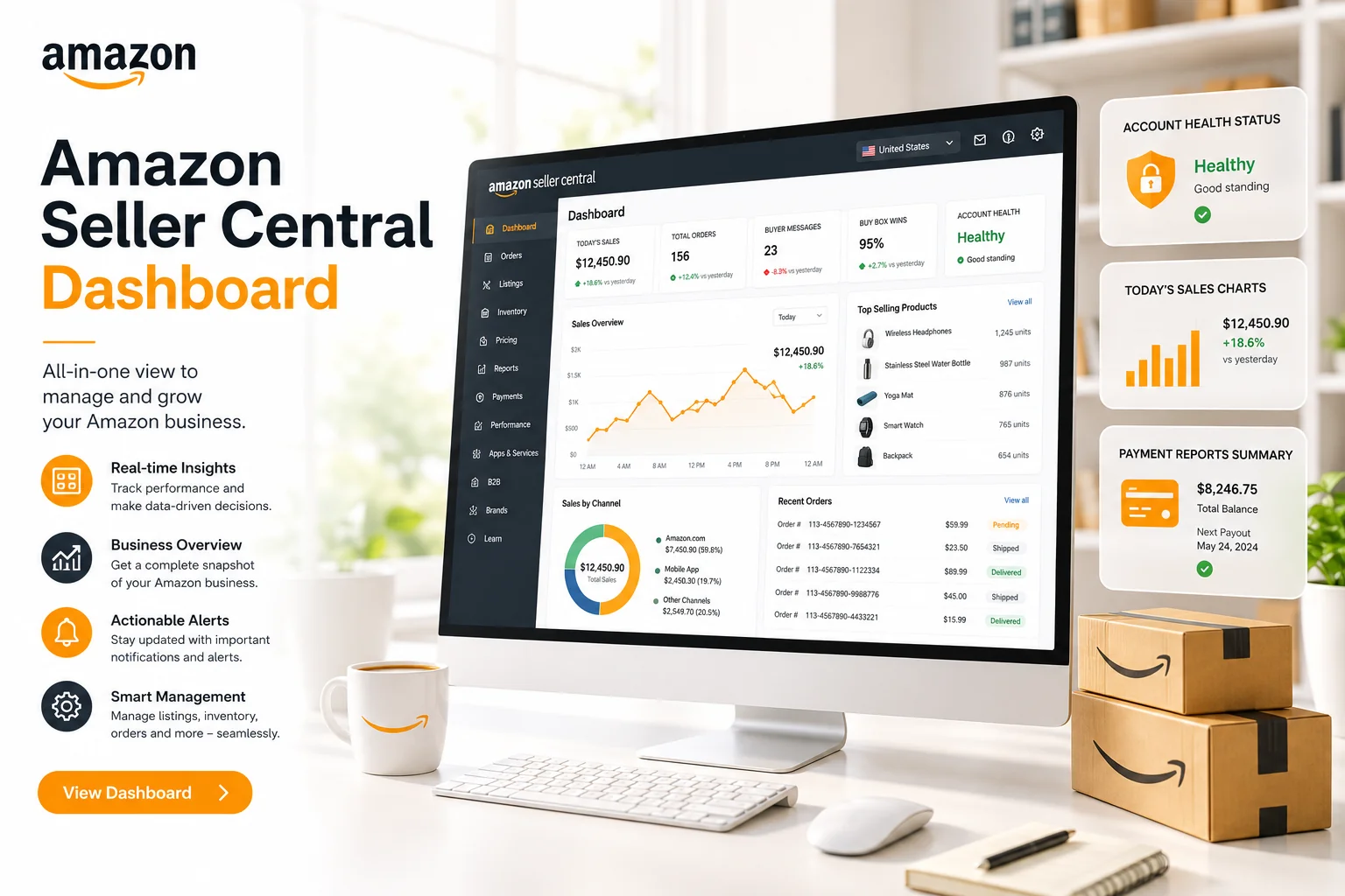 Amazon Seller Dashboard Guide - Seller Central Features Explained | Private Crop