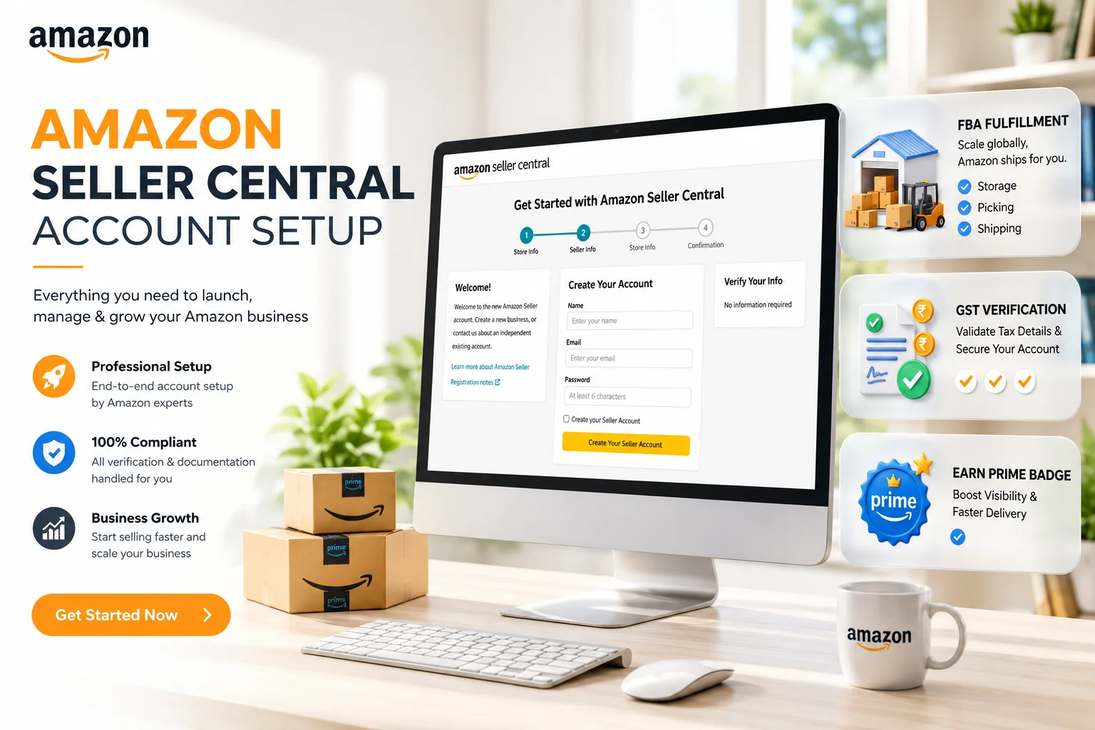 Amazon Seller Account Setup - Start Selling with FBA & FBM | Private Crop