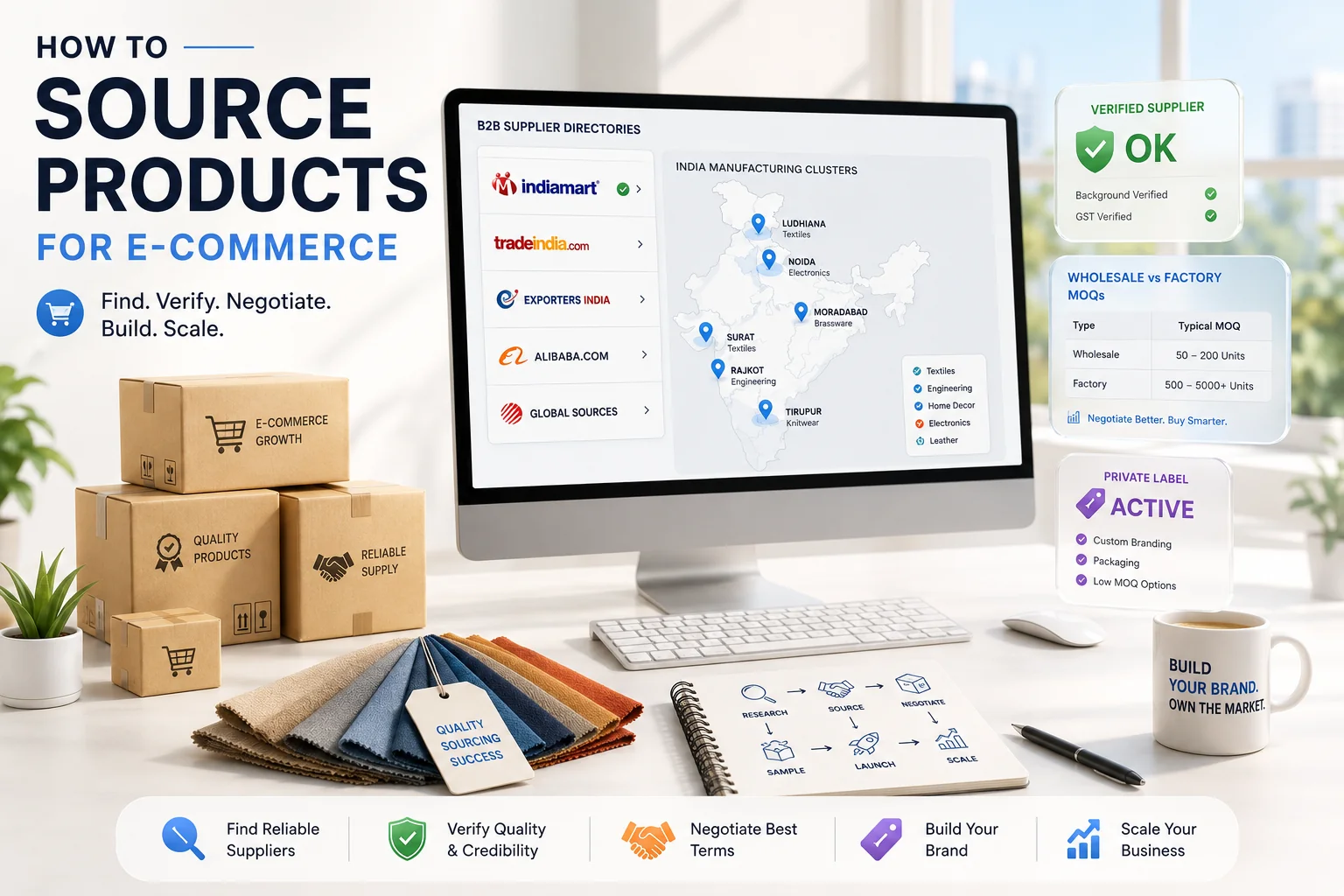 How to Source Products for E-commerce: Wholesalers vs Manufacturers